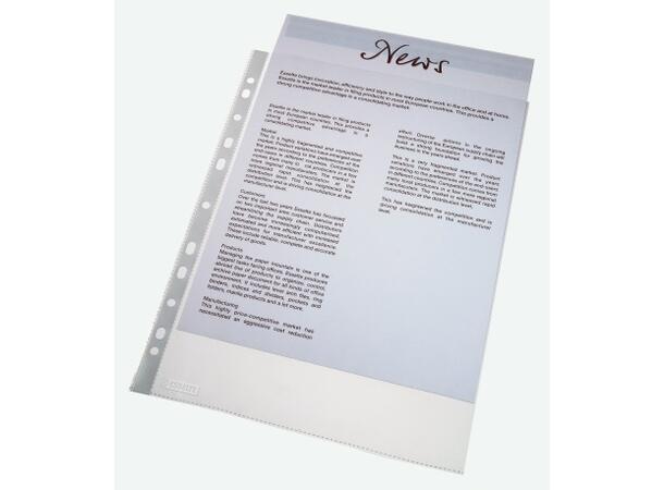 Plastlomme ESSELTE A4 toppåpn.38my (100) 
